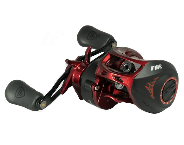 Favorite Fishing FS100NGR Fire Stick Casting Reel, Red/Black, 6.4:1 Right