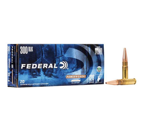 Federal 300BLK150LFA Power-Shok 300 Blackout 120 gr Copper Hollow Point...