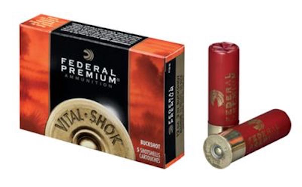 Federal Vital-Shok P15600 Premium Magnum 12 Gauge 2-3/4" 00 Buckshot Shotshells (5 Rounds)