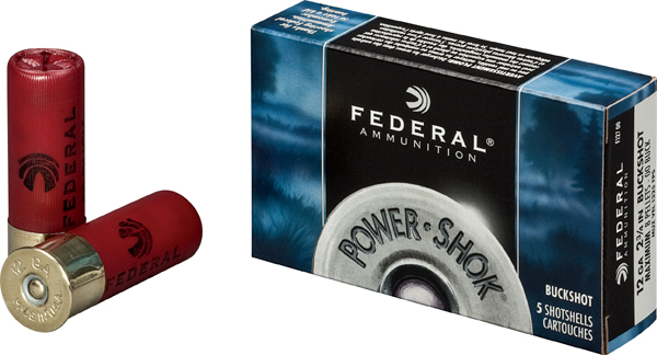 Federal P2582B 20 Gauge 3 in 18 Pellets 2 Buckshot 5 Rounds per Box