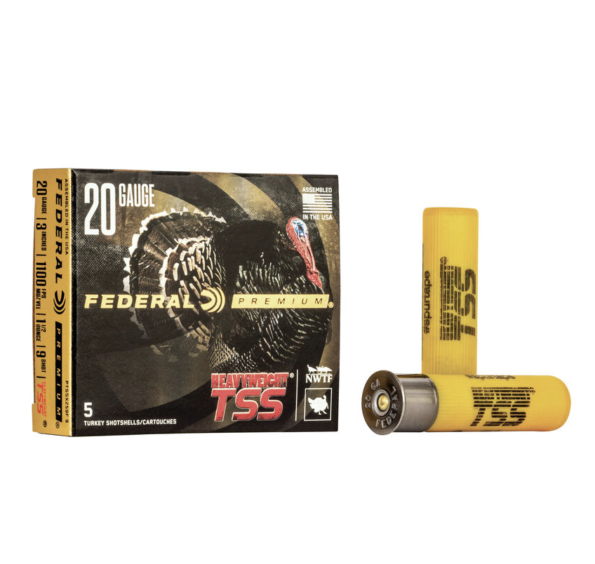 Federal Heavyweight TSS Turkey 20 Gauge 2.75" 1-1/8oz #9 5 Rounds