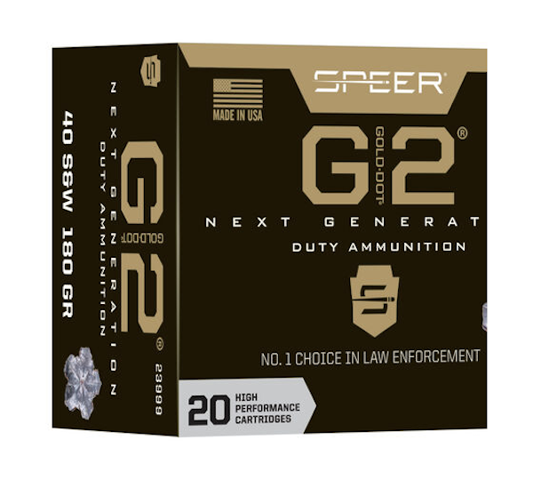 Speer Gold Dot G2 40 S&W 180gr JHP 20-Round Box