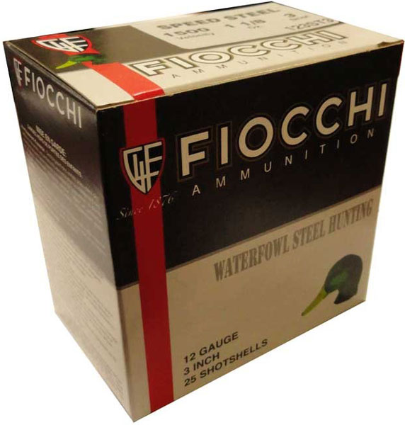 Fiocchi Flyway 12 Gauge 3" Steel Waterfowl Shotshells - #BB, 1-1/5 oz, 1550 fps (25 Rounds)