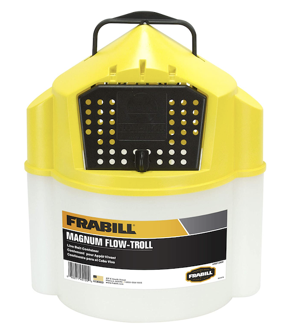 Frabill 451200 Flow-Troll Magnum 10 Qt Minnow Bucket - Frabill