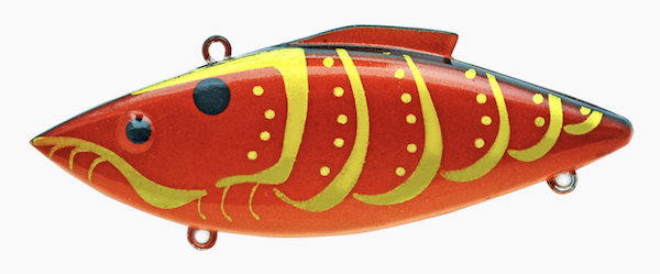 Bill Lewis Mini-Trap Hard Bait, Rayburn Red Craw, 1/4 oz, Premium Mustad Hooks, Liv-N Sound