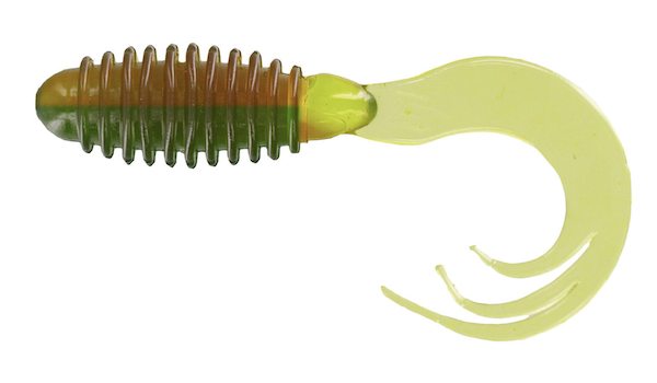 BB 2" RING TRIPLE TIP GRUB GREEN WEENIE 10 PK              