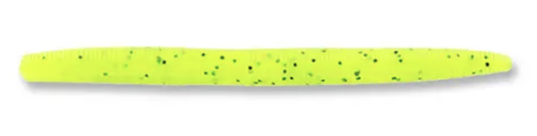 5" SENKO CHARTREUSE W/ LARGE BLACK FLAKE (10 PACK)         