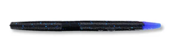 5" SENKO BLACK W/ LARGE BLUE FLAKE/CLEAR BLUE TAIL (10 - GSM Outdoors