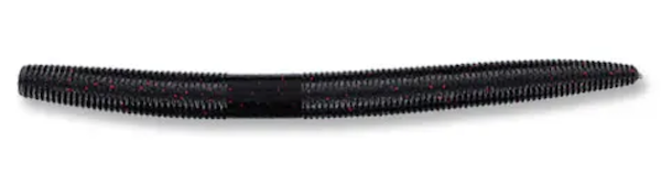 5" SENKO BLACK W/ SMALL RED FLAKE (10 PACK)                
