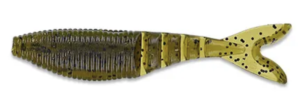 YAMA 4" ZAKO GREEN PUMPKIN W/ BLACK FLAKE (6 PACK)          - GSM Outdoors