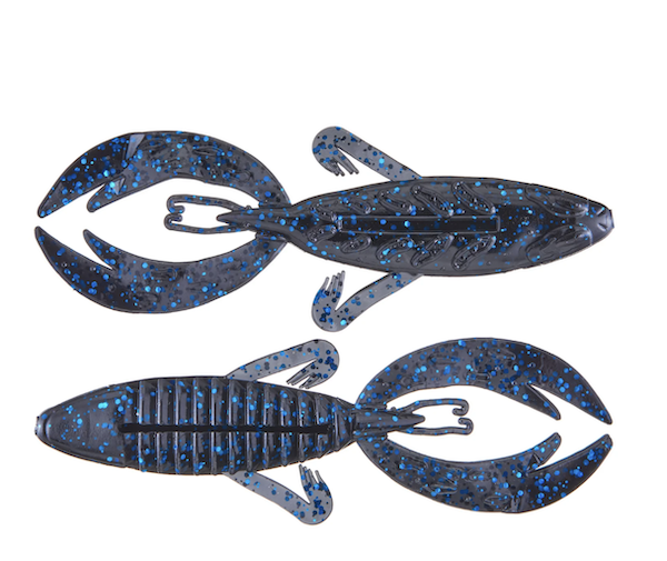 4" ROJAS FIGHTING FROG / BLACK BLUE FLAKE (7 PACK)         