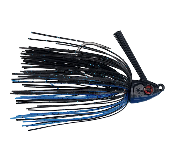 Real DEAL DEFLECTION SWIMJIG 3/8 OZ. / BLACK/BLUE          