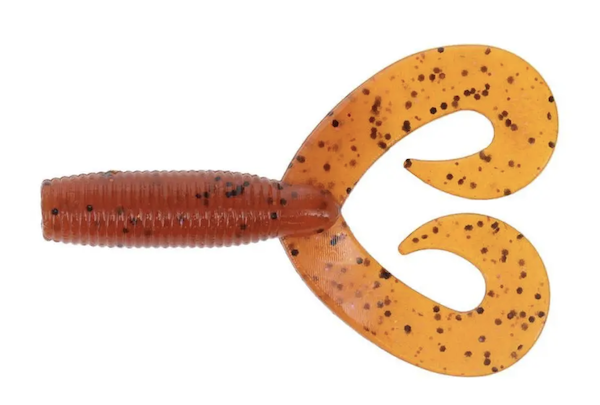4" DOUBLE TAIL GRUB FIRE CRAW (20 PACK)                    