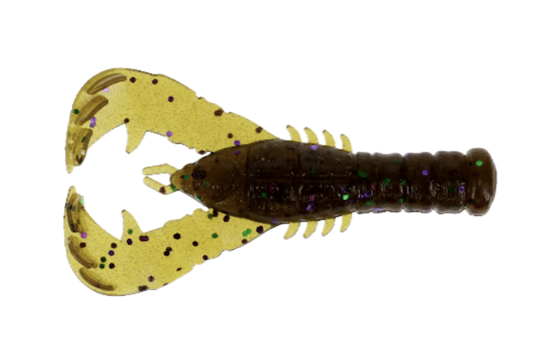 3" YAMA CRAW / LARGE GREEN PURPLE (8 PACK)                 