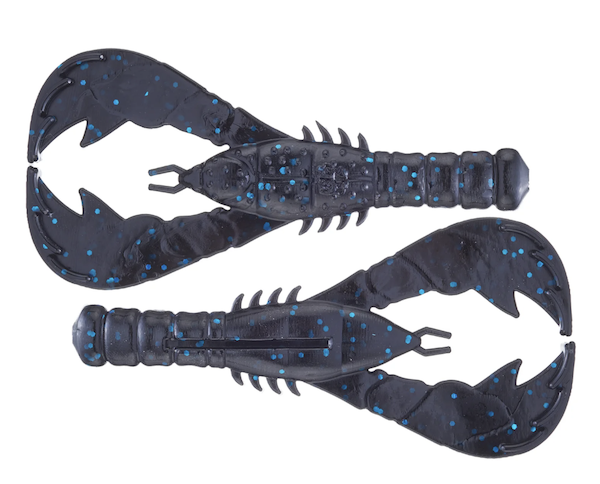 4" YAMA CRAW / BLACK W/ LARGE BLUE FLAKE (6 PACK)           - GSM Outdoors
