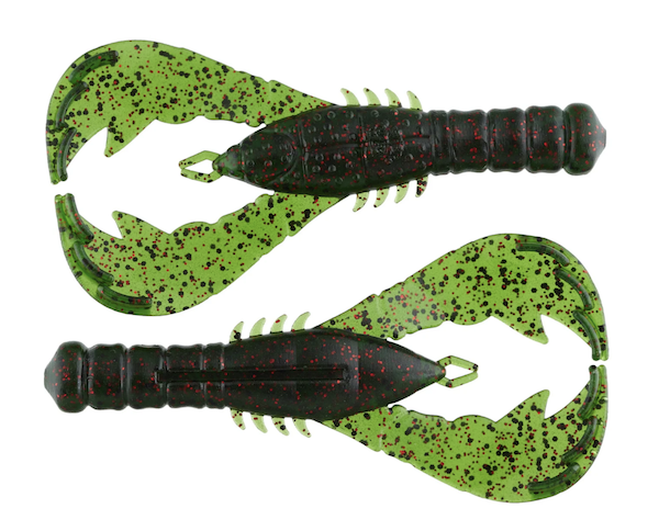 4" YAMA CRAW / WATERMELON/BLACK & RED (6 PACK)             