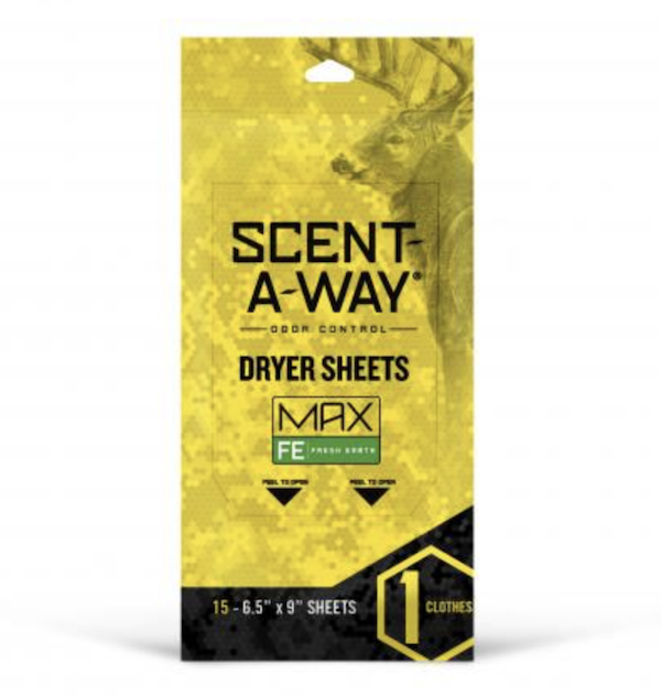 Scent-A-Way 07708 Max Dryer Sheets - Earth (15 Pack)