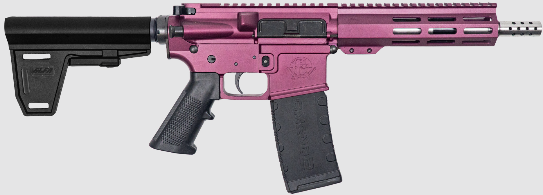 Great Lakes Firearms GL15 7.5" .223 Wylde Braced Pistol (Black Cherry Cerakote)