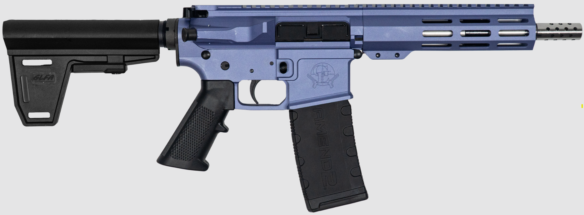Great Lakes Firearms GLFA AR-15 Pistol (Brace) .223 Wylde 7.5" Wild Orchid Cerakote