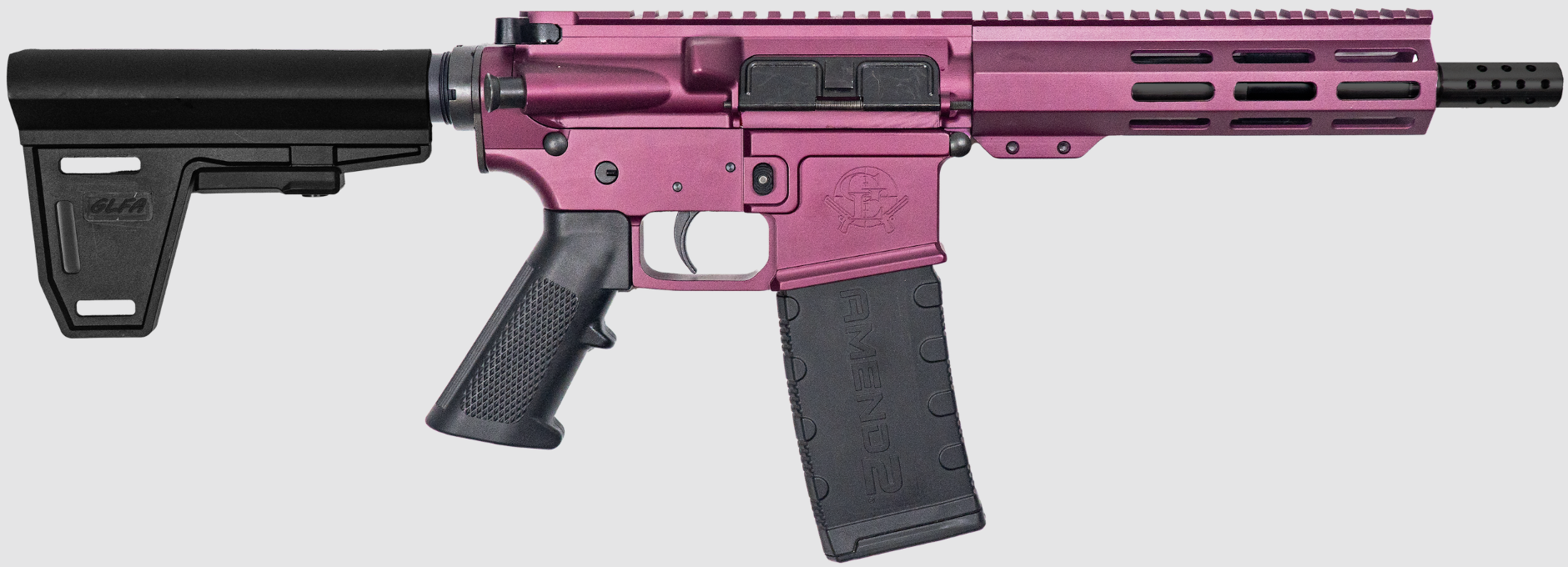 Great Lakes Firearms GL-15 AR-15 Pistol .223 Wylde 7.5" Black Cherry Cerakote 30-Round