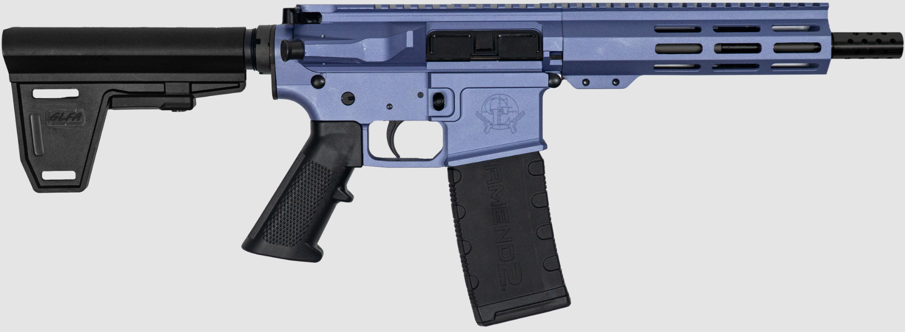 Great Lakes Firearms AR-15 Pistol w/ Brace 7.5" 30-Round (.223 Wylde) Wild Orchid Cerakote