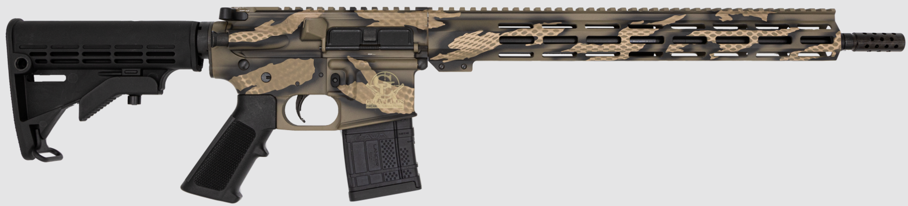 Great Lakes Firearms GL-15 .223 Wylde 16" Serpent Green/Nitride Rifle