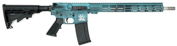 Great Lakes Firearms GL-15 RIA 223 Wylde 16in Rifle Battleworn Teal/SS (30rd Mag)