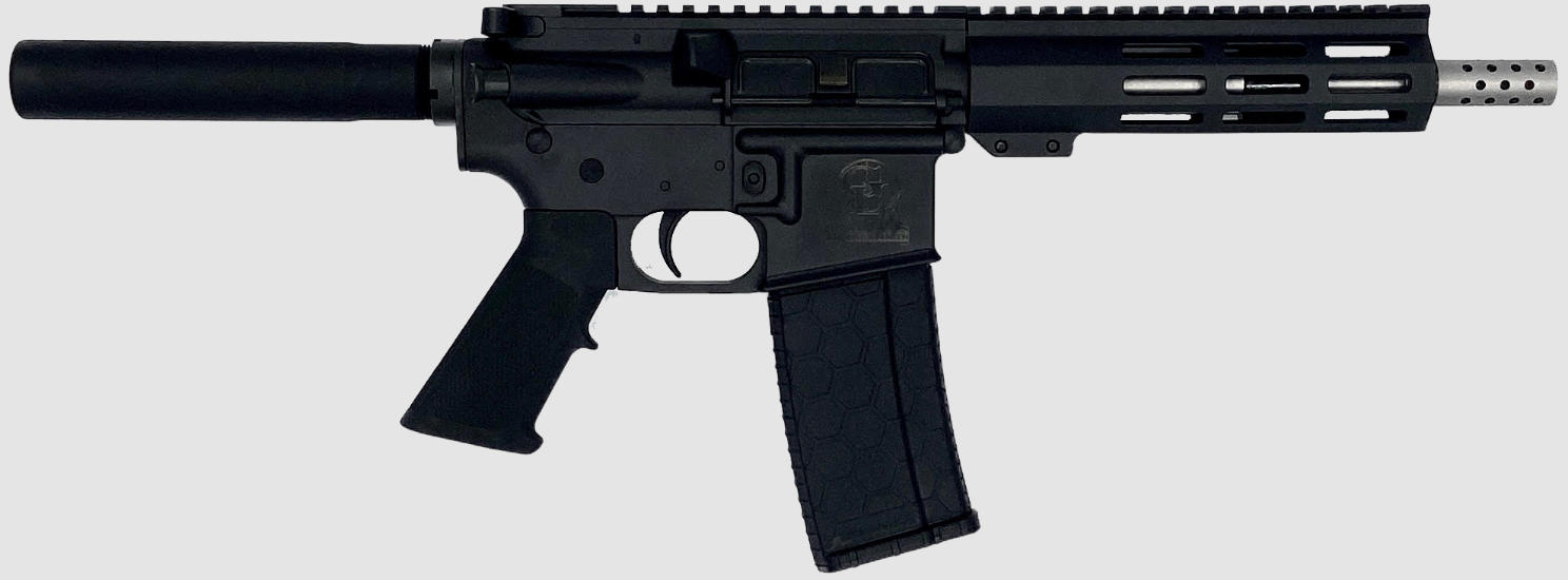 Great Lakes Firearms GL15 AR-15 Pistol .223 Wylde 7.5" Stainless Barrel (Black)