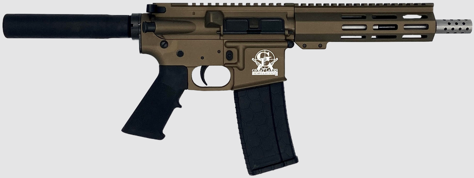 Great Lakes Firearms & Ammo GL-15 AR-15 Pistol .223 Wylde 7.5" Bronze Cerakote