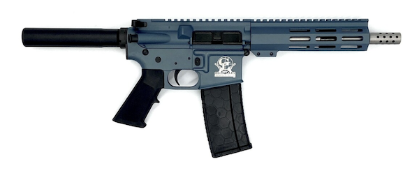 Great Lakes Firearms & Ammo GL-15 AR-15 Pistol .223 Wylde 7.5" STS Titanium Blue (30rd)