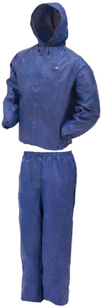 Frogg Toggs UL12104-12LG Ultra-Lite2 Rain Suit Large Royal Blue - Frogg Toggs