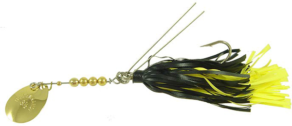 Hildebrandt Snagless Sally 1/2 Gold/Blk & Yel Lure