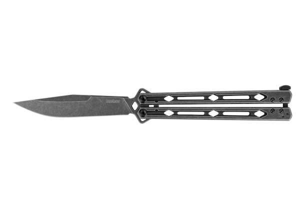 Kershaw 5150BW Lucha 4.6" Butterfly Knife Sandvik 14C28N Steel - Kershaw