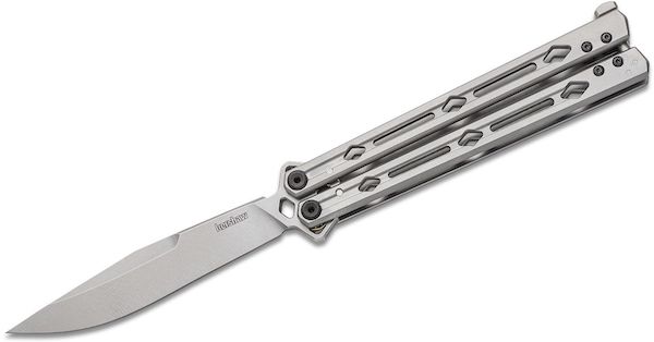 Kershaw 5150 Lucha 4.6" Butterfly Knife Sandvik 14C28N Steel Handle