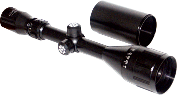 KonusPro 3-12x50mm Rifle Scope with Sunshade, 30/30 Reticle (Matte Black)