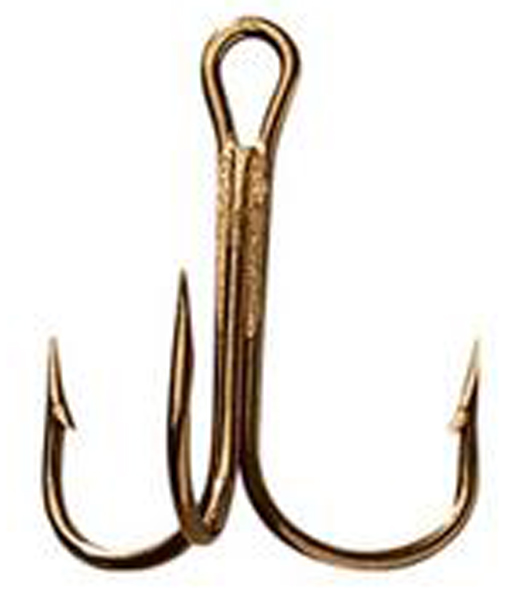 Mustad Treble Ringe Eye 25/Box Bronze