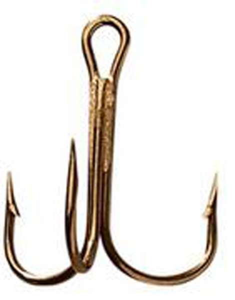 MUSTAD Treble Ringeye Hooks (25/Box) Bronze