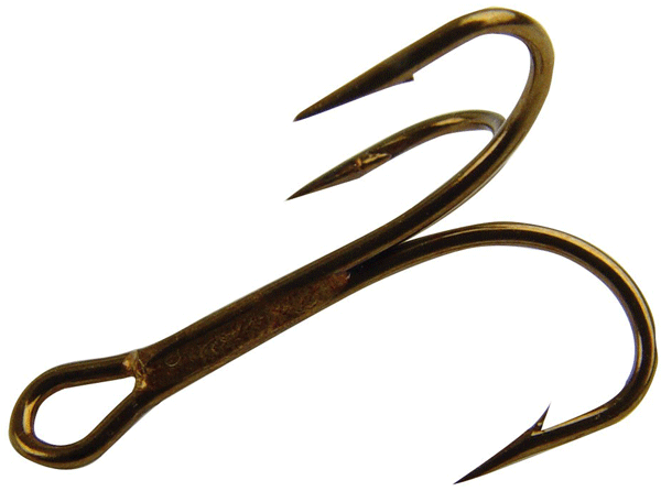 Mustad Treble Ringe Eye (Re-SP) Bronze Treble Hooks