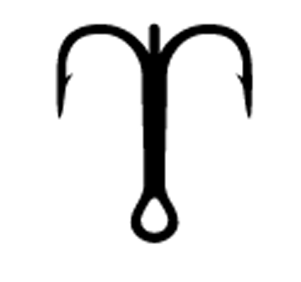 MUS KVD TREBLE 1X/SHORT Black 11PK - MUSTAD