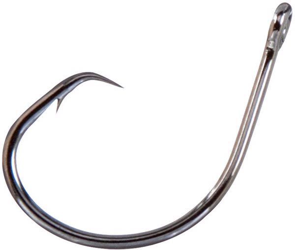 Mustad MUS Demon Offset Circle 1X Black Nickel 39940NPBN-1 Fishing Hook - Mustad