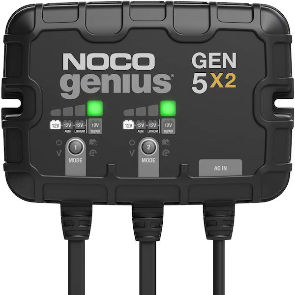 Noco GEN5X2 2-Bank 5A Onboard Battery Charger