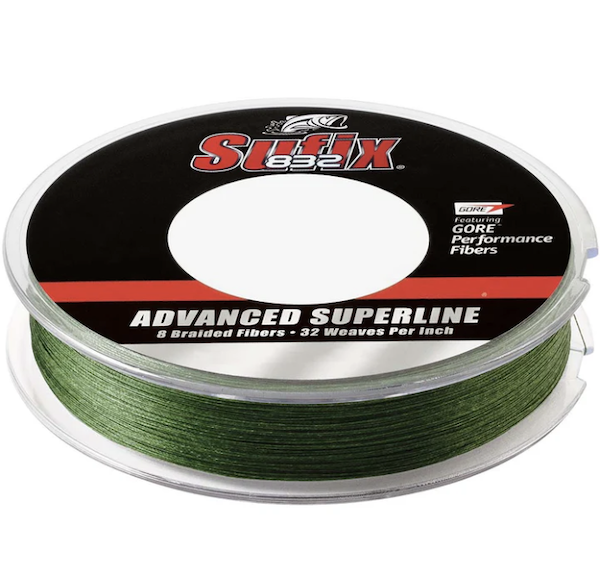Rapala Sufix 832 Braid 660-030G 30LB Low-Vis Green 150 Yds