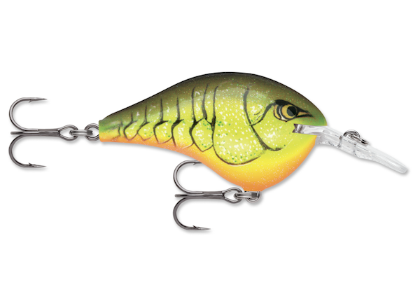 Rapala DIVES-TO 08 CHARTREUSE ROOTBEER CRAW                 - Rapala