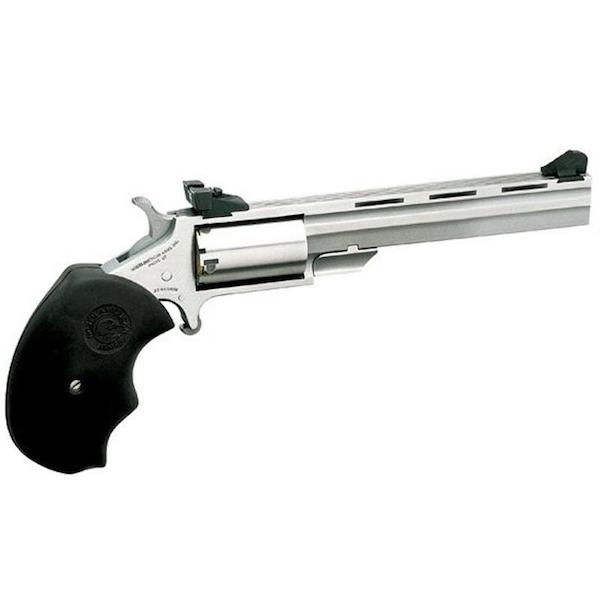 North American Arms Mini-Master Convertible .22 LR / .22 WMR 4" Stainless Single-Action Revolver