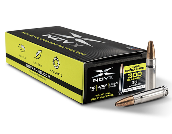NOVX Close Encounter .300 AAC Blackout 110 Grain Copper Polymer 20/Box Ammo