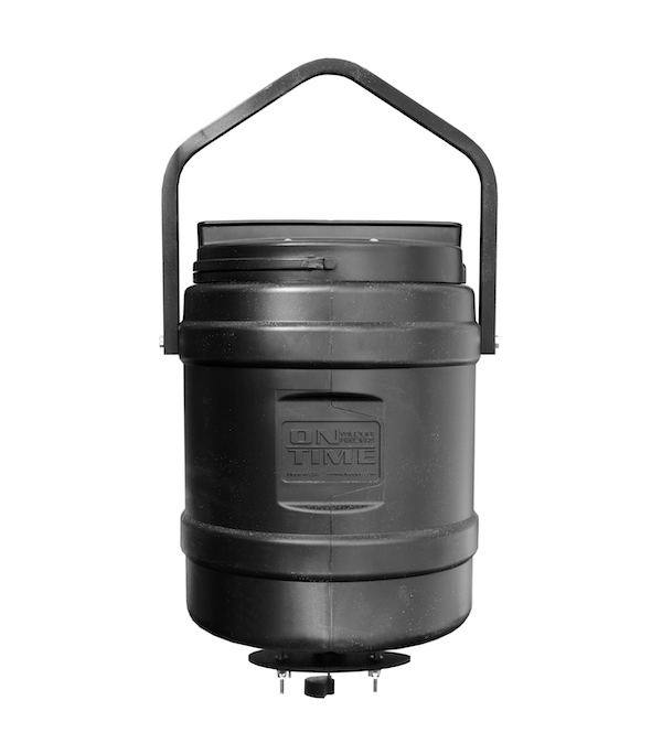 On Time 74000 Shakedown Hanging Multi-Feeder, Vibration Tech, Black - On Time Wildlife Feeders