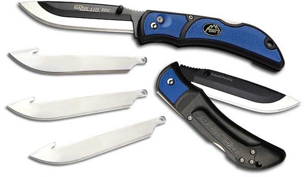 Outdoor EDGE RLU30-40 Razor Lite EDC Blue 3" 4-Blade Knife