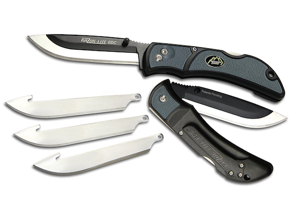Outdoor EDGE RLY30-50 Razor Lite EDC Gray 3" 4-Blade Knife