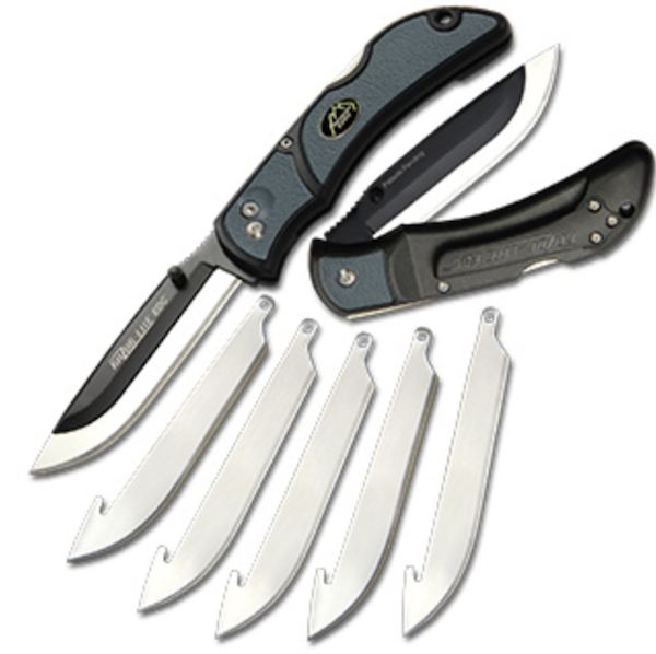 Outdoor EDGE RLY-50 3.5" Razor Lite EDC Gray 6-Blade Knife
