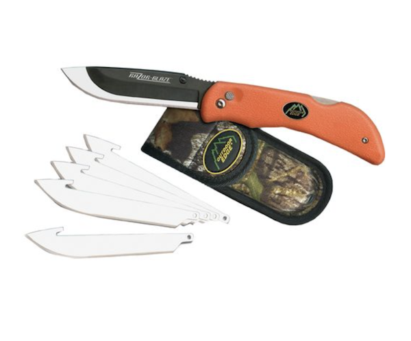 Outdoor Edge RB-20 Razor-Blaze Knife Orange 6 Blades Folding Knife